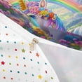 thumbnail image 4 of Metsweet Magical Floral Unicorn Twin Duvet Cover, Kawaii Rainbow Rabbit Twin Bedding,2pcs,1 Duvet Cover and 1 Pillowcase, 4 of 6