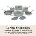 thumbnail image 6 of Calphalon Ceramic Nonstick 12-Piece Cookware Set, Silver Ash, 6 of 6