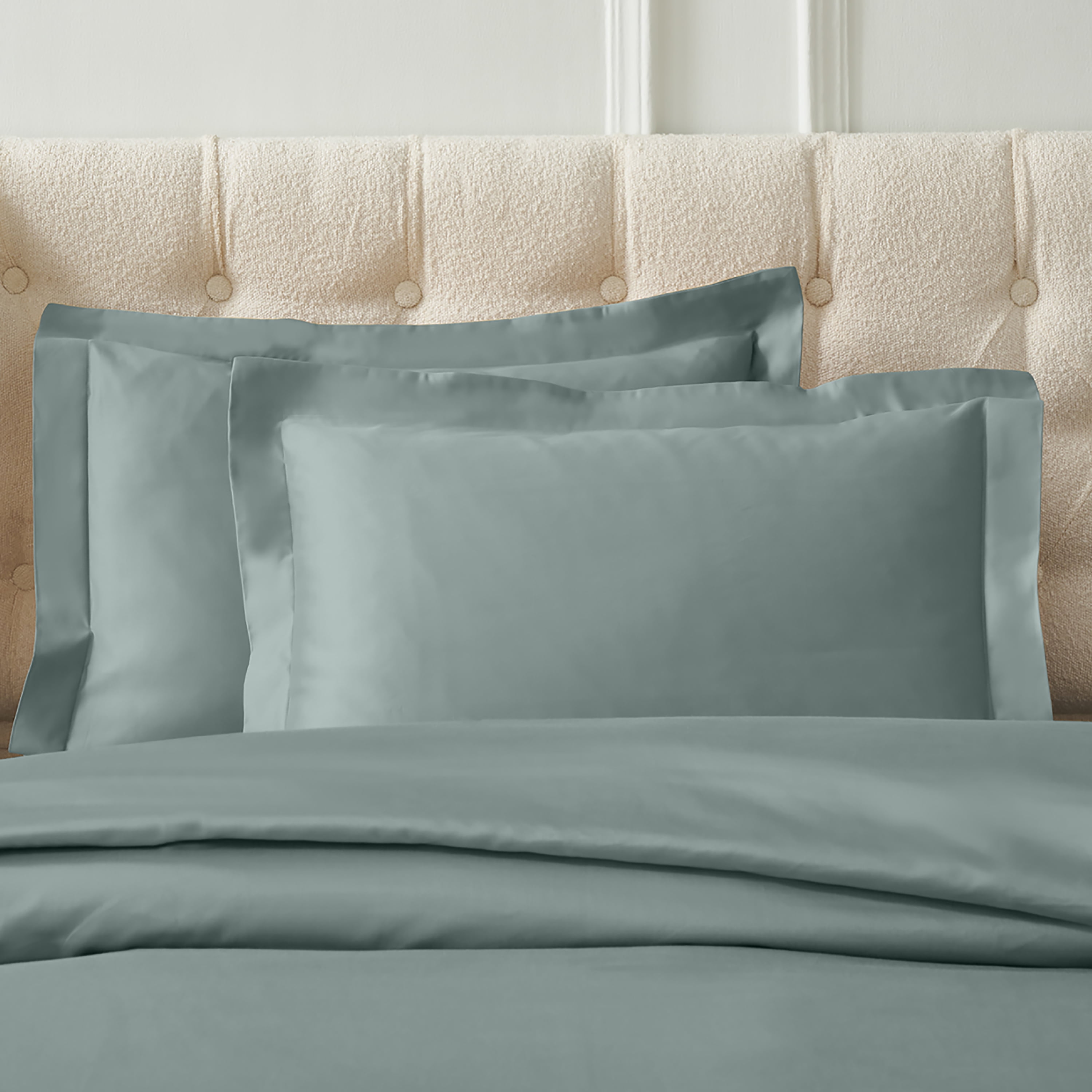 Superior Egyptian Cotton 1200 TC Solid Teal Duvet Set, King/California King