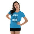 thumbnail image 3 of Honey Love You To The Moon and Back Womens Fitted Plus Size Graphic Tee Brisco Brands 2X, 3 of 5