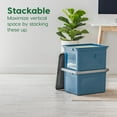 thumbnail image 4 of IRIS 35 Qt File Organizer Plastic File Box for Letter/Le Gal File, 4Pk, 4 of 9