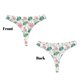 thumbnail image 3 of Balery Lotus Flower Tangas de Algodón para Mujer con Estampado – Ropa Interior Sexy, Transpirable, G-string-Small, 3 of 6