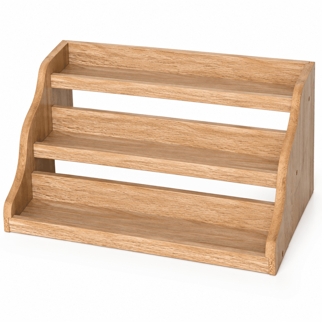 Tiered Spice Rack Organizer for Cabinet Wooden Spice Rack for Countertop Spice Shelf organizer Spice Organization for Cabinet