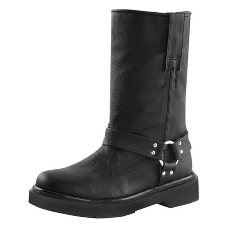 heeled motorcycle boots