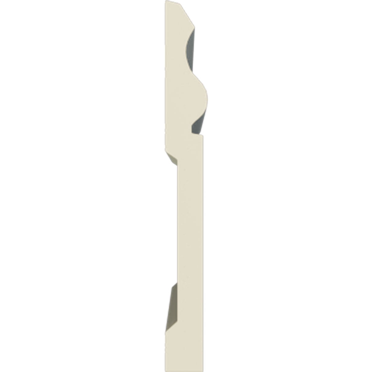 Ekena Millwork 5 1/2"H x 5/8"P x 94 1/2"L Aberdeen Baseboard Moulding (8-Pack)
