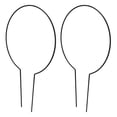 thumbnail image 1 of Keenso 2Pcs/set Vine Plant Support Wire Iron Garden Trellis Potted Climbing Plants Rack, 1 of 8
