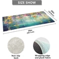 thumbnail image 3 of Dreamtimes Watercolor Flowers Green Kitchen Mat 20"x39", Non Skid Kitchen Runner Rug Absorbent Resist Dirt Kitchen Floor Mat Comfort Standing Mat for Kitchen, Floor, Office, Sink, Laundry, 3 of 6