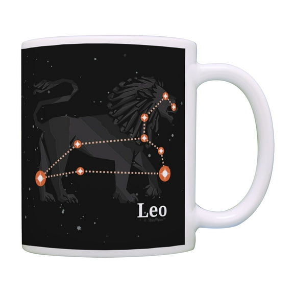 ThisWear Zodiac Mug Leo Zodiac Coffee Mug Leo Cup Leo Birthday Present Leo the Lion Coffee Mug Multi