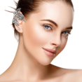 thumbnail image 4 of 1 Pair Delicate Elves Ear Clips Alloy Ear Cuffs Fashion Earrings Female Jewelry, 4 of 4