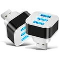 thumbnail image 2 of DPTALR Portable 3 Port USB Mobile Phone Charger,USB Extender Charger,Adapter Charging Plug Station Base Head Home Office Working Trips Essential Tool, 2 of 7