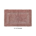 thumbnail image 2 of Better Trends 21" x 34" Premium Bathroom Rug Mat, 100% Cotton, Extra Soft Tufted Door Mat, Water Absorbent & Reversible Bath Mat (Pink) Lux Collection, 2 of 6