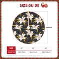 thumbnail image 2 of Sikiie Lilies Flowers Nativity Christmas Tree Skirt, Jesus Christian Winter Holiday Tree Mat Decoration(30-48IN)30", 2 of 6
