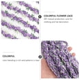 thumbnail image 4 of 4.5m Rose Lace Trim Hair Decoration Floral Ribbon DIY Wedding Appliques for Sewing Craft (Purple), 4 of 7