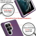 thumbnail image 5 of NIFFPD Galaxy S22 Ultra Case, Samsung S22 Ultra Case, Dual Layer Heavy-Duty Rugged Shockproof Anti-Drop Protective Case for Samsung Galaxy S22 Ultra 5G Purple&White, 5 of 7