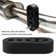 thumbnail image 3 of Riwesomey 2 unids/set de escape Exterior Universal para coche, soporte de montaje en tubería de 4 agujeros, percha ajustable en altura, accesorio para Vehículos, repuestos y accesorios Mis Riwesomey VI017178-00B, 3 of 6