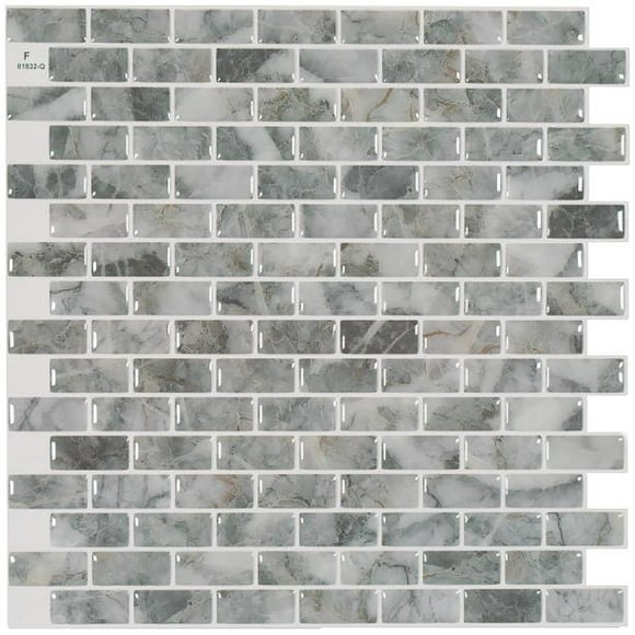 Mandolia Collection Acosta Peel and Stick Backsplash Wall Tiles - 9.94" x 9.92", 4 Pack