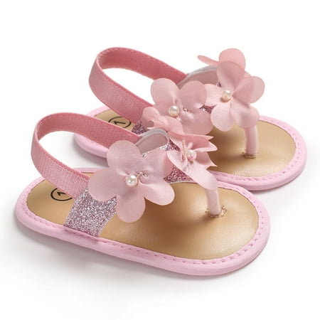 

Summer Baby Girl Sandals Flower Pears Soft Sole Baby Shoes Newborn Prewalker Girls Princess Sandals