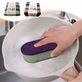 thumbnail image 1 of Esponja de limpieza de cocina • Paño de cocina de doble cara • Toallita absorbente gruesa • Poliuretano multicolor • 10,8x6,7x9,9 cm • Pack de 3 • Durabilidad para ollas, sartenes y cristalería, 1 of 6