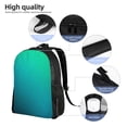 thumbnail image 5 of Haiem Green Turquoise Teal Backpack - Stylish and Durable 15-inch Laptop Backpack with Waterproof Oxford Fabric, 5 of 8