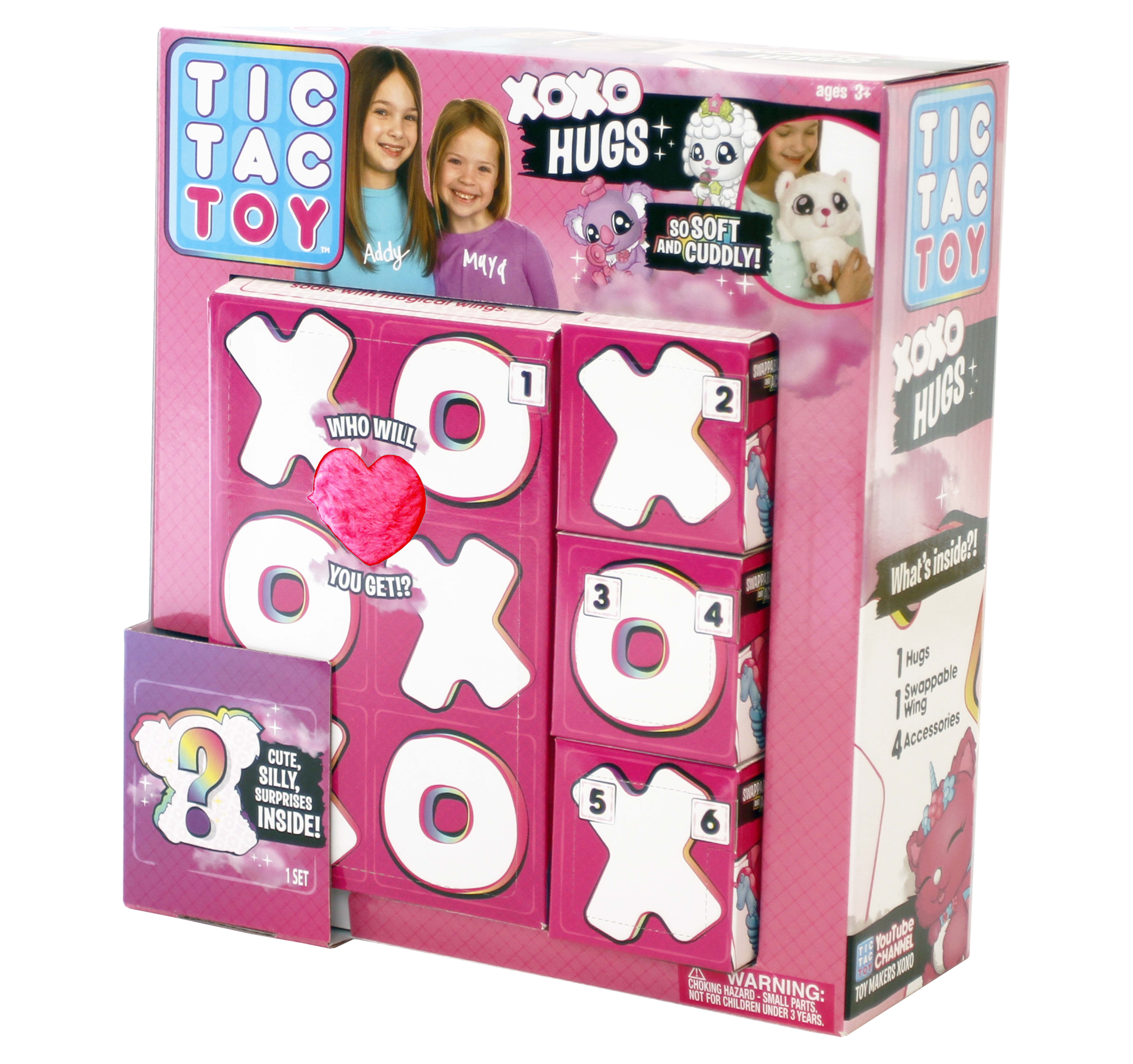 Tic Tac Toy XOXO Hugs Plush, Pink - image 4 of 6