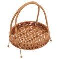 thumbnail image 5 of UPOUART Woven Rattan Tray Basket and Dessert Display, Wicker Storage Organizer for Kitchen and Home Use, 5 of 8