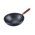 thumbnail image 3 of Pan con la de frito de hierro fundido Wok sin recubrimiento Freedphera Bottom Fry Fry Sáute Pan para comida Freing Stewing Meat Sin tapa, 3 of 8