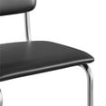 thumbnail image 3 of Pemberly Row Vegan Leather Bar Height Stool (Set of 2) in Black, 3 of 5