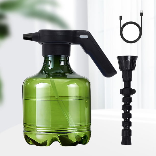 Regadera De Jardín Pulverizador de plantas de riego 3L Fogger doméstico portátil para plantas (C) verde