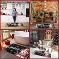 thumbnail image 5 of Black Snowman Snowflake Christmas Kitchen Rugs and Mats Set of 2, Winter Home Decor Low-Profile Floor Mat Decorations for Home Kitchen 17"x47"+17"x30", 5 of 6