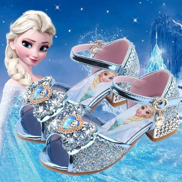 Sandalias Amazon Zapatos Princesa NiÃ±a Tacones Zapatillas De Elsa
