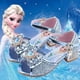 thumbnail image 2 of Sandalias de Disney para niñas, zapatos de princesa Elsa Frozen 2, zapatos de cristal para niñas pequeñas, zapatos de tacón alto para niños, zapatos de espectáculo de pasarela, plantilla de 30 19,6 CM zhangmengya CONDUJO, 2 of 2