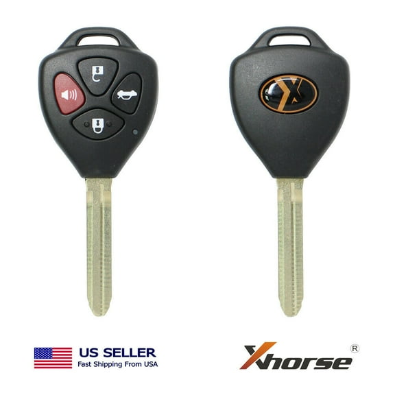 Xhorse VVDI Universal Wired Flip Remote Triangle 4 Buttons Toyota Type XKTO02EN