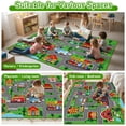 thumbnail image 6 of Kids Carpet Playmat Rug5'x3'3, Car Rug for Kids Cars, Non-Slip Town City Road Map Kids Rug for Playroom Bedroom Boys, Kids Car Mat Road Rug, Track Rug Car Play Rug for Kids, 6 of 6