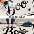 thumbnail image 5 of BOO Halloween Outdoor Rug for Patio/Deck/Porch, Non-Slip Large Area Rug 5 x 7 Ft, Striped Horror Spi-der Web Beige Indoor Outdoor Rugs Washable Area Rugs, Reversible Camping Rug Carpet Runner, 5 of 8