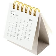 2024 Desk Calendar Tabletop Monthly Office Supllies Calendars Small 2023-2024 Portable Student