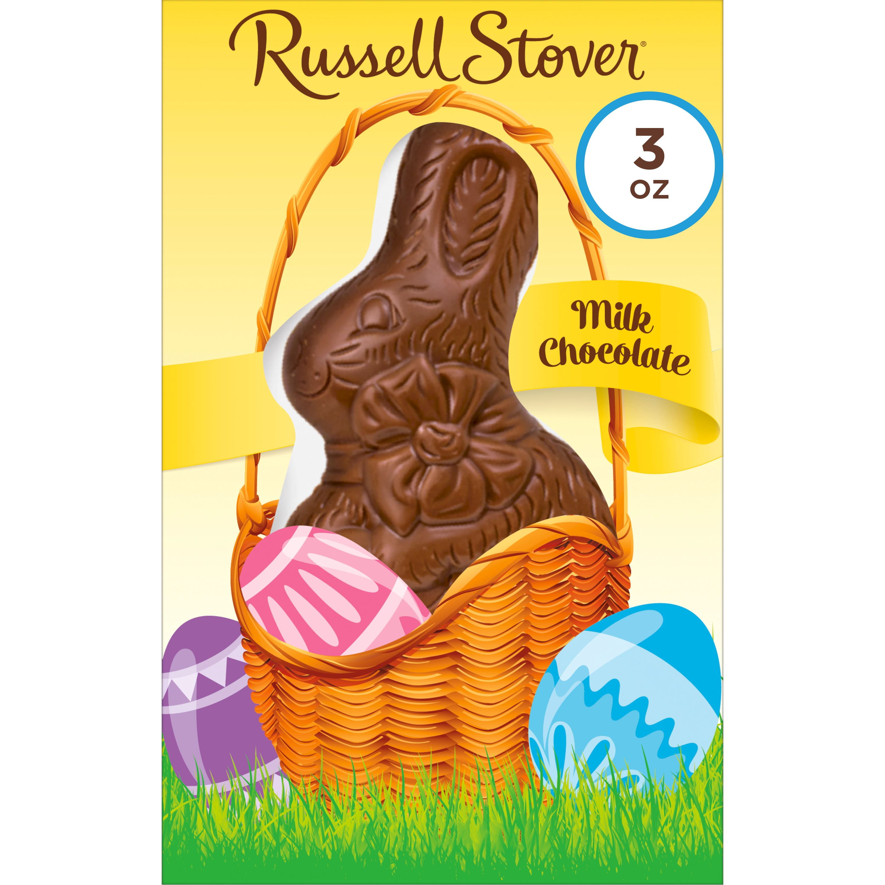 Russell Stover Milk Chocolate Solid Easter Bunny, 3 oz.