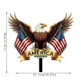 thumbnail image 6 of WKSCLPAI 4th of July Wrought Iron Eagle Decoration Metal Outdoor Yard Stake for Independence Day Memorial Day Patriotic Courtyard Display Decor, 6 of 6