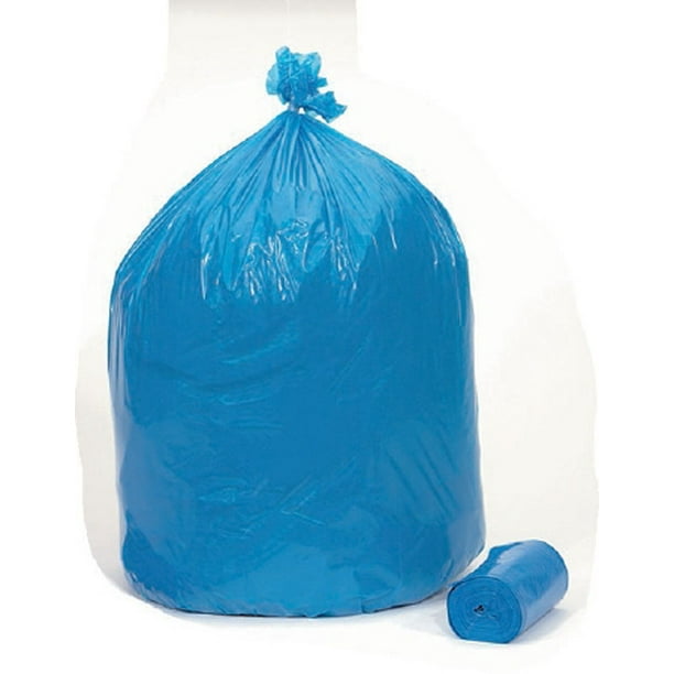 Colonial Recycling Trash Bag Blue, 24 x 32 , 15 gallon, Extra Heavy Duty, 0.80 mil, Case of 250