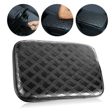 - Universal Car Armrest Pad Cover Auto Center Console Box PU Leather Cushion Pads