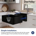 thumbnail image 2 of 30 in. Farmhouse/Apron-Front Single Bowl Fireclay Workstation Kitchen Sink in Matte Black, 2 of 10