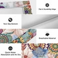 thumbnail image 6 of Boho Floral Outdoor Rug for Patio/Deck/Porch, Non-Slip Large Area Rug 5 x 7 Ft, Bohemia Colorful Mandalas Botanical Flower Indoor Outdoor Rugs Washable Area Rugs, Reversible Camping Rug Carpet Runner, 6 of 8