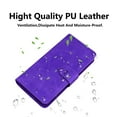 thumbnail image 5 of SaniMore Wallet Case for Samsung Galaxy S23 Plus 6.6 inch, Magnetic Clasp Flip Kickstand Luxury PU Leather Cover Built-in Cash & Card Slots RFID Blocking for Samsung S23 Plus, Purple, 5 of 7