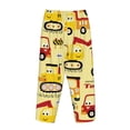 thumbnail image 5 of Daiia Funny Construction Vehicles Women's Sleep Pant with Pockets and Drawstring,Pajama Pants-X-Large, 5 of 9