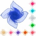 thumbnail image 2 of Opolski Women Stylish Pure Candy Color Soft Chiffon Silk Neck Scarf Square Wrap Shawl, 2 of 9