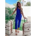 thumbnail image 2 of Conjunto Deportivo PRETTYGARDEN Mujer Sin Mangas Cuello Redondo Azul XL, 2 of 5