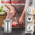 thumbnail image 2 of Ham Maker  Stainless Steel Meat Press Cooker for Deli Meats  Round Shape Lunch Meat Press Mold with Thermometer  Kitchen Bacon Meat Pressure Cookers for Homemade Cooking Deli Ham, 2 of 8