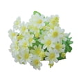 thumbnail image 1 of Flores artificiales de 28 cabezas para exteriores, flores silvestres de seda sintética con tallo, arreglo floral falso para macetas, cestas colgantes, porche, patio, decoración de jardín., 1 of 8