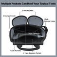 thumbnail image 3 of MELOTOUGH Professional Tool Belt Pouch,Small Tool Pouch with Belt,Design Multi-Functional Pockets for Electrician/Carpenter/Construction, Waist Fits 32-50 Inches, 3 of 7