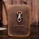 thumbnail image 3 of Riñonera de piel para hombre, primera capa de piel de vaca, pequeña bolsa para colgar pantalones, bolsa para teléfono móvil, estilo retro europeo y americano, 3 of 5