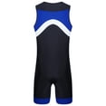 thumbnail image 5 of Manyakai Mens One Piece Swimsuit Shorty Wetsuit Bathing Suit Athletic Spandex Jumpsuit Swimwear UPF Blue L, 5 of 6